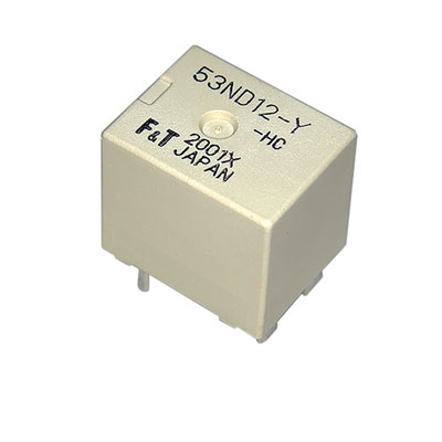 Compact 50A relay switches automotive loads